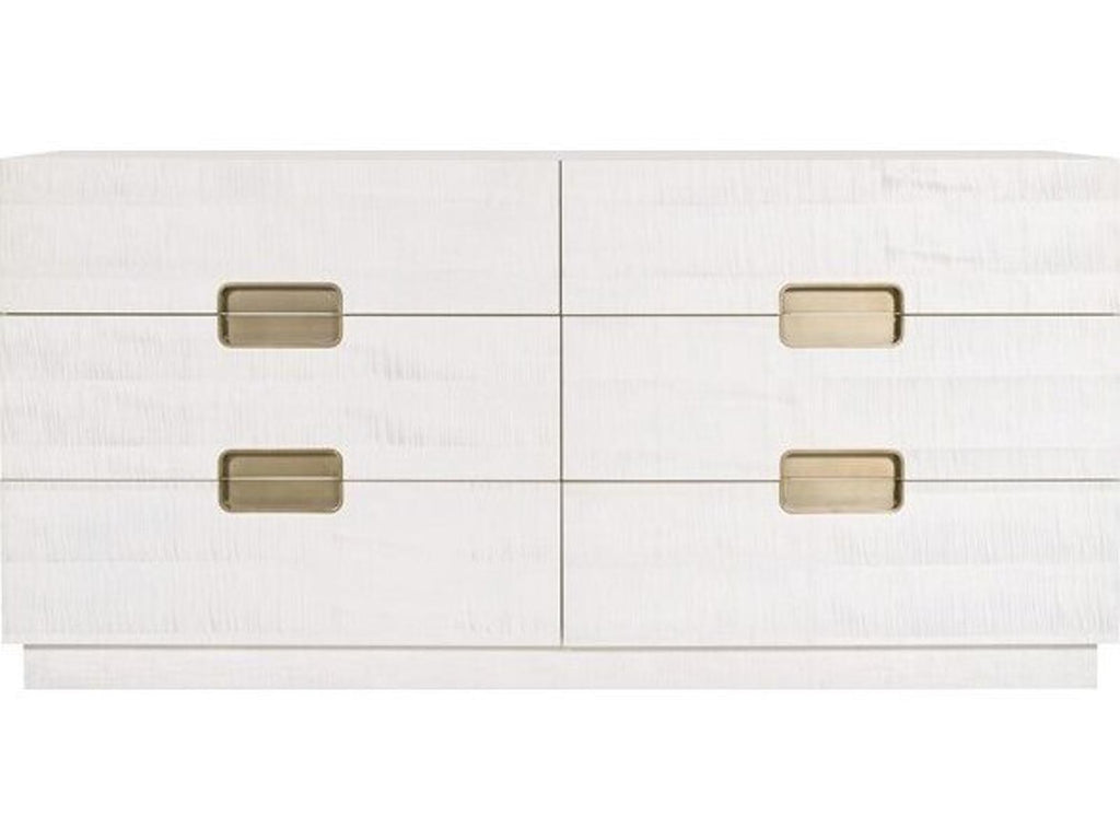 Splendor 4-Drawers White Solid Wood Double Dresser