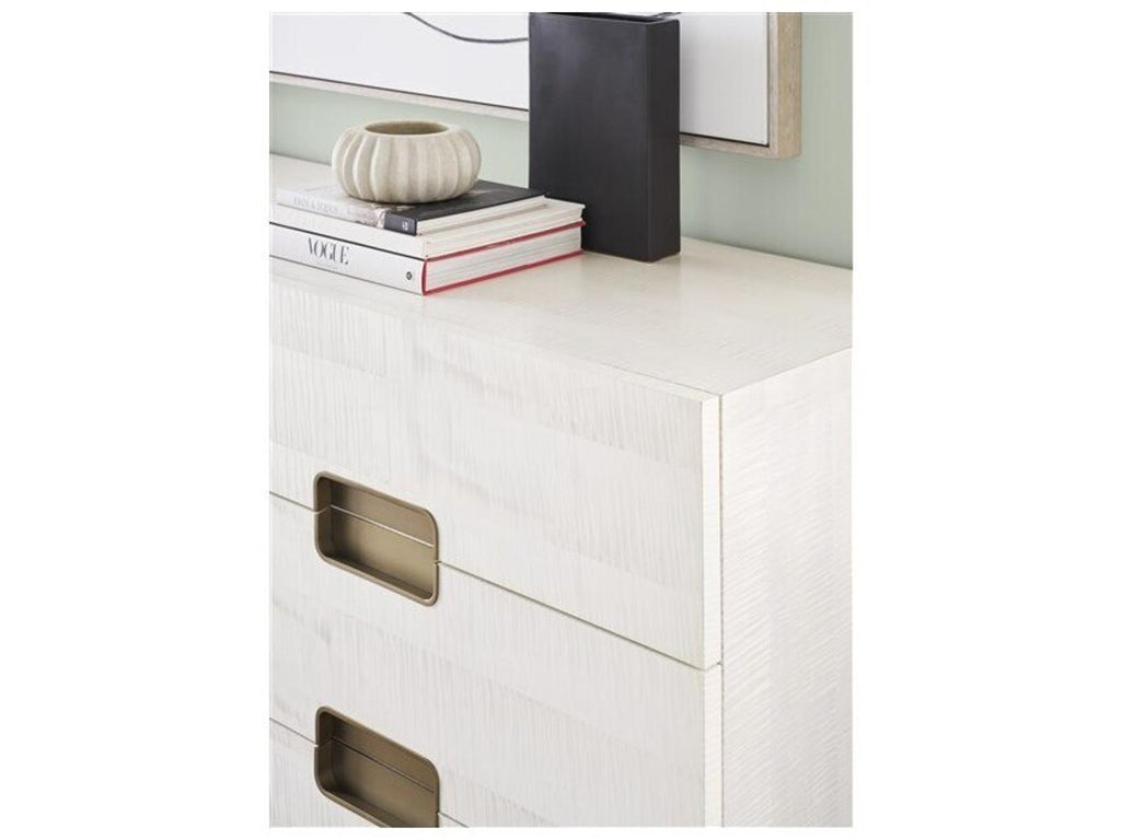 Splendor 4-Drawers White Solid Wood Double Dresser