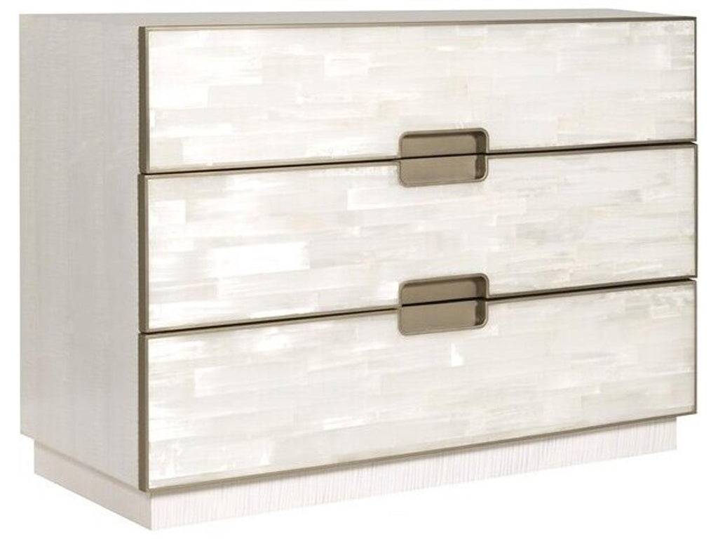 Splendor 3-Drawers White Double Dresser