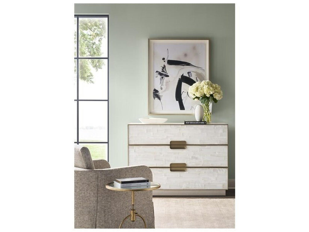 Splendor 3-Drawers White Double Dresser
