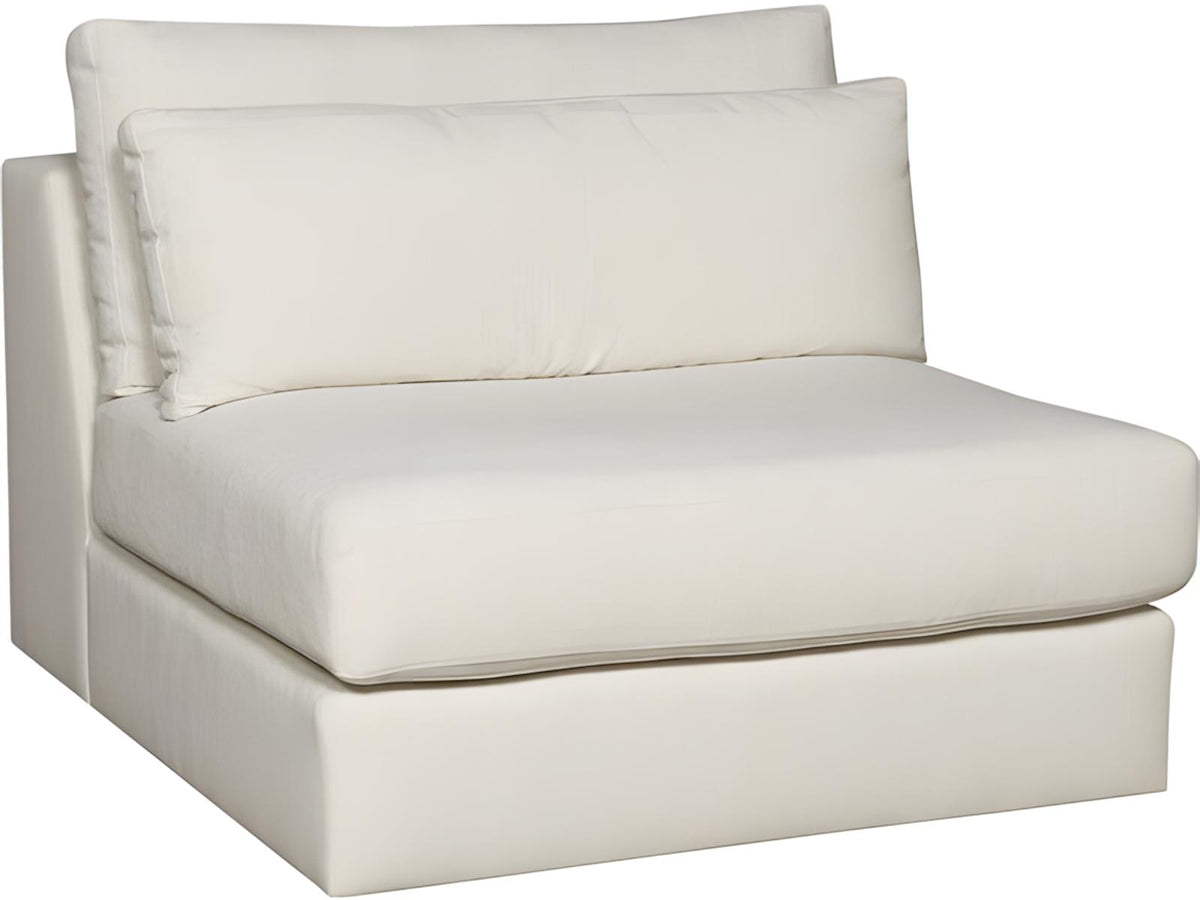 Ease White Upholstered Sectional Sofa