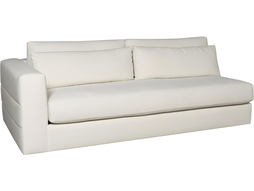 Ease White Upholstered Sectional Sofa