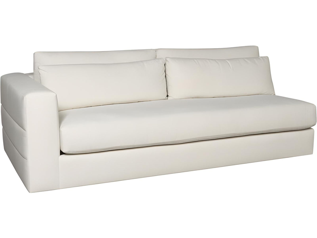 Ease White Upholstered Sectional Sofa