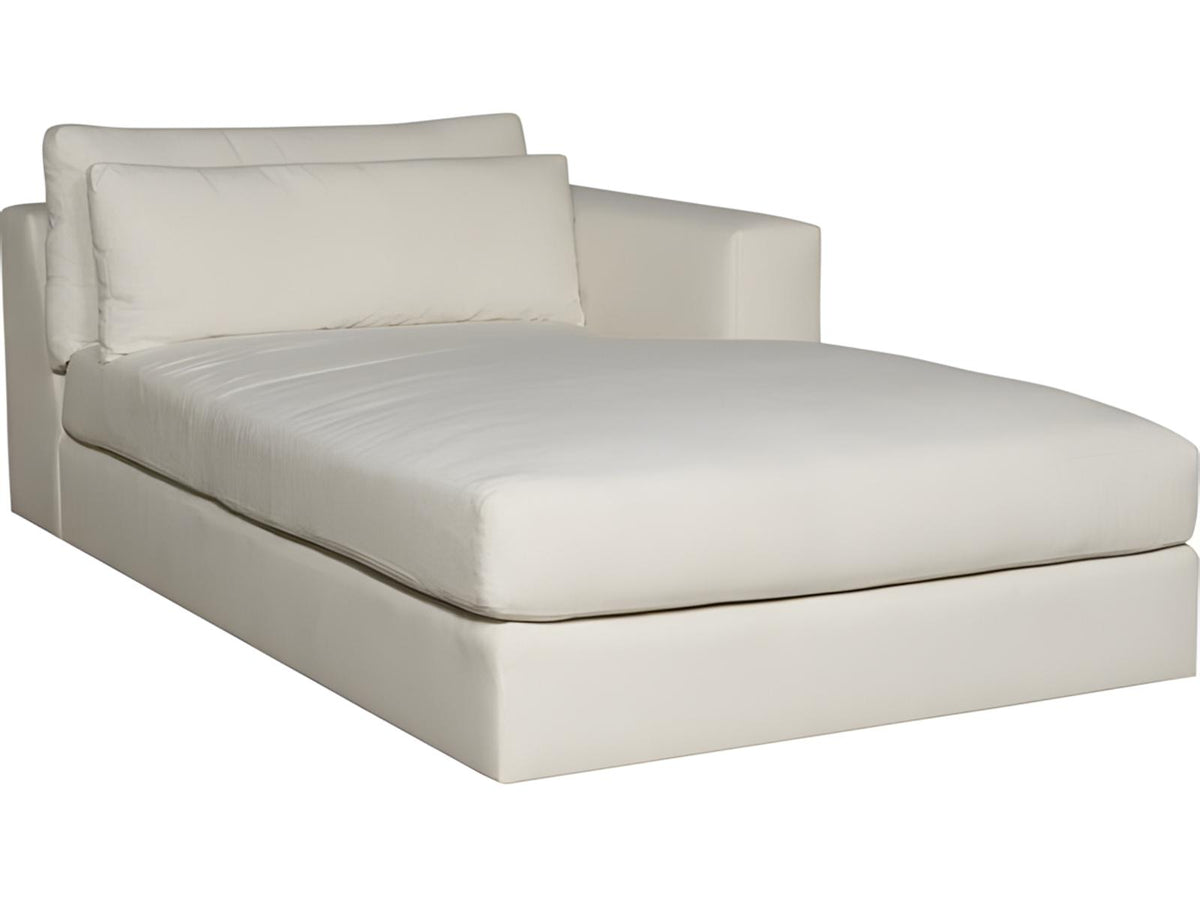 Ease White Upholstered Sectional Sofa