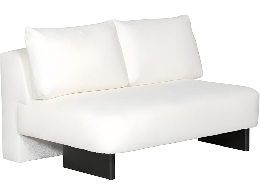 Ease White Upholstered Sectional Sofa