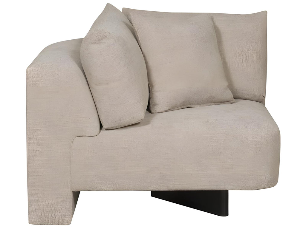 Ease Beige Upholstered Sectional Sofa