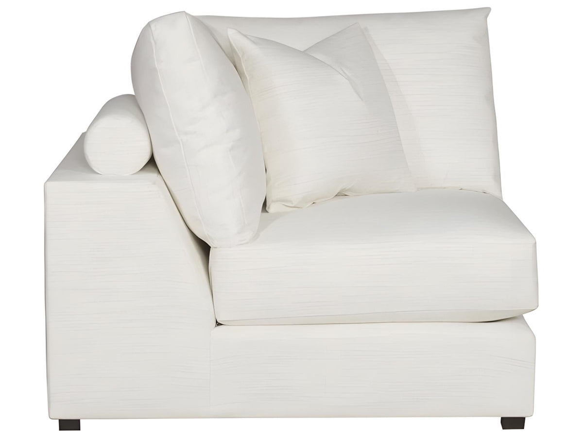 Ease White Upholstered Sectional Sofa
