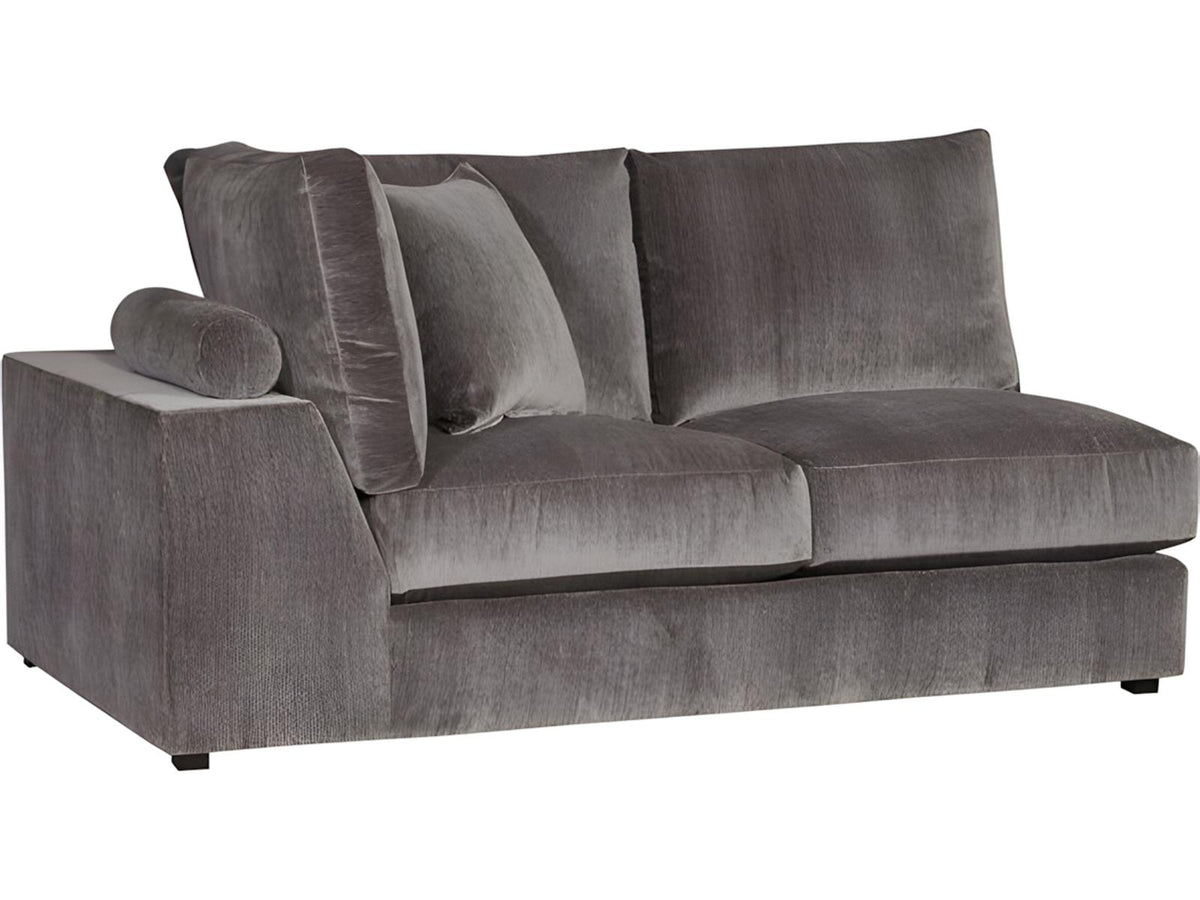 Ease Gray Upholstered Sectional Sofa