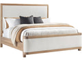 Form Upholstered Queen Bed in Kenworth Pearl and Wheat Finish