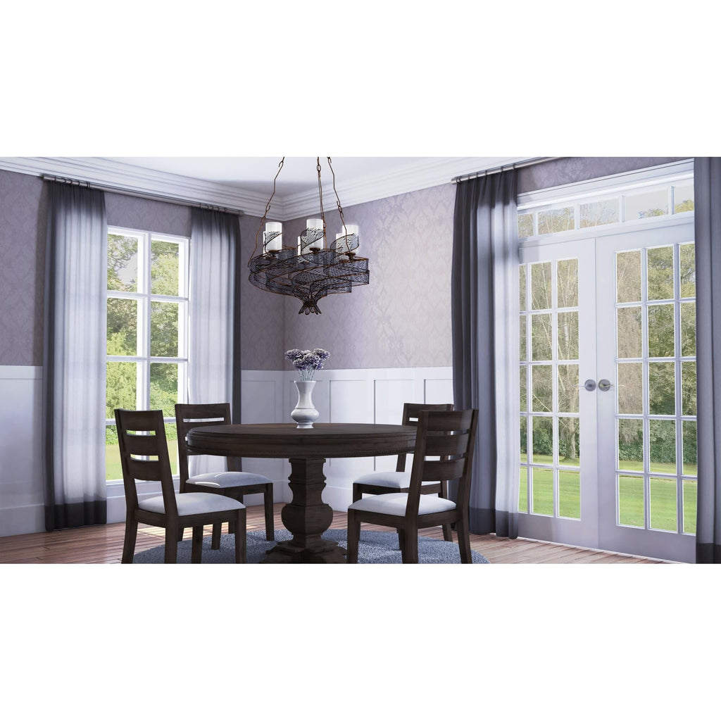 Varaluz Flow 29 Inch 6 Light Chandelier Cp37972
