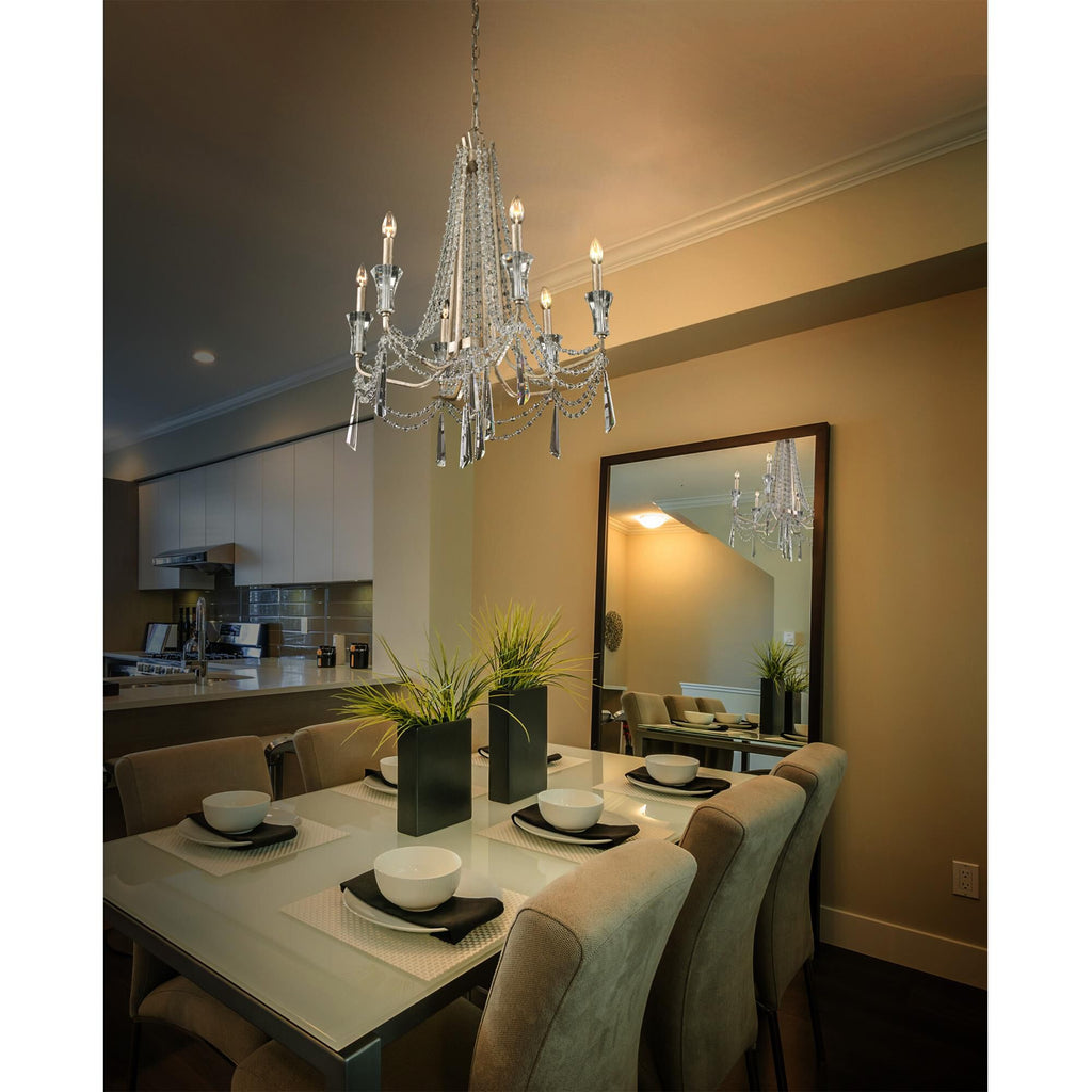 Varaluz Barcelona 27 Inch 6 Light Chandelier Cp41891