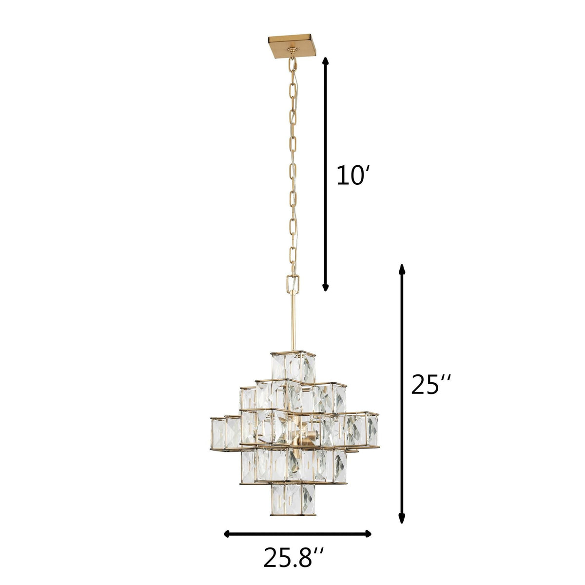Varaluz Cubic 6 Light Chandelier Cp380487