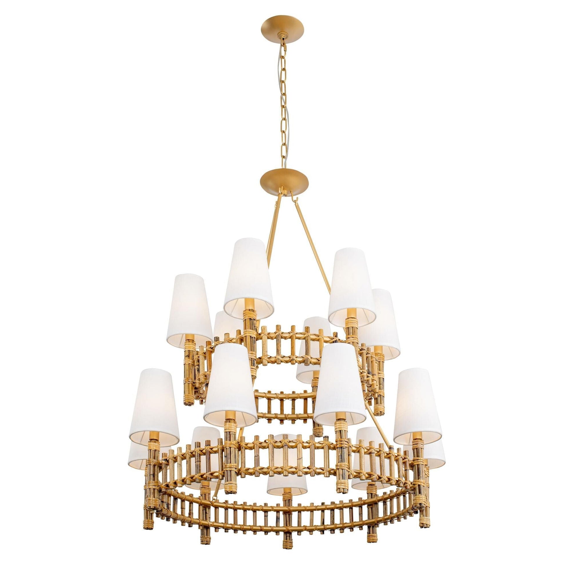 Varaluz Nevis 36 Inch 15 Light Led Chandelier Cp757035