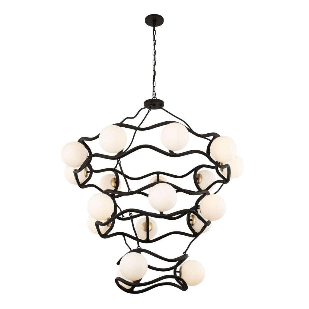 Varaluz Black Betty 43 Inch 18 Light Chandelier Cp769223