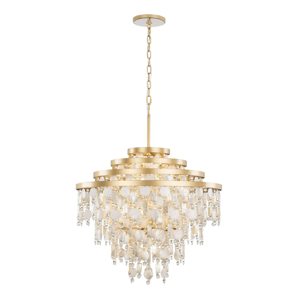 Varaluz Kalani 28 Inch 10 Light Chandelier Cp782854