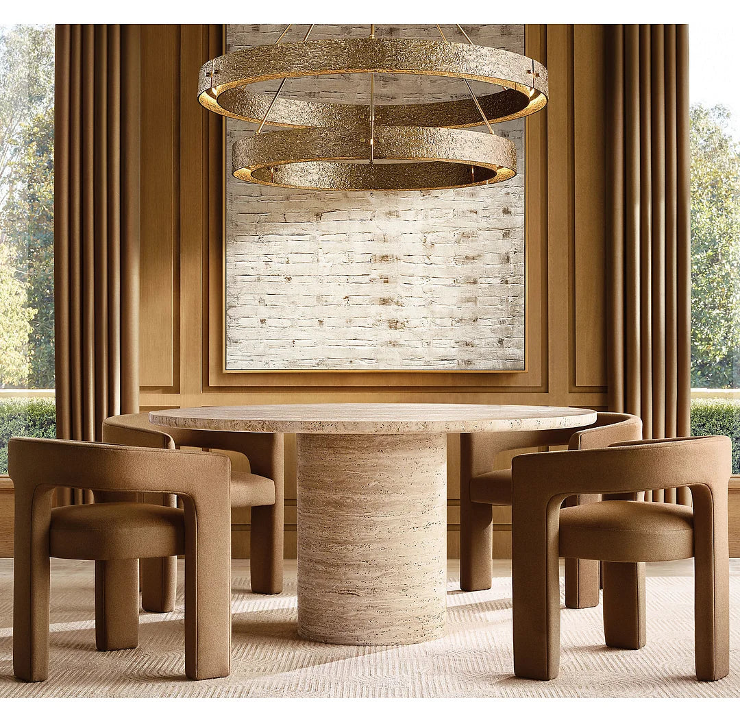 Vouvry Two-Tier Round Chandelier D 60"