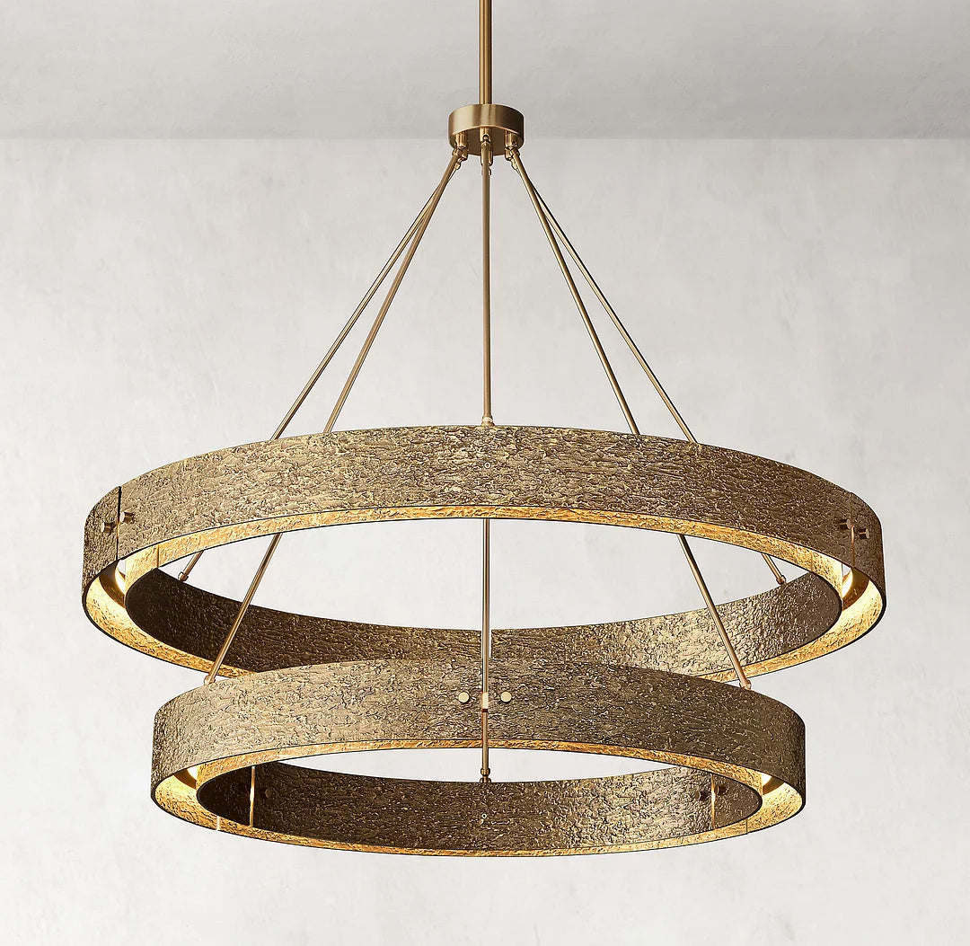Vouvry Two-Tier Round Chandelier D 60"