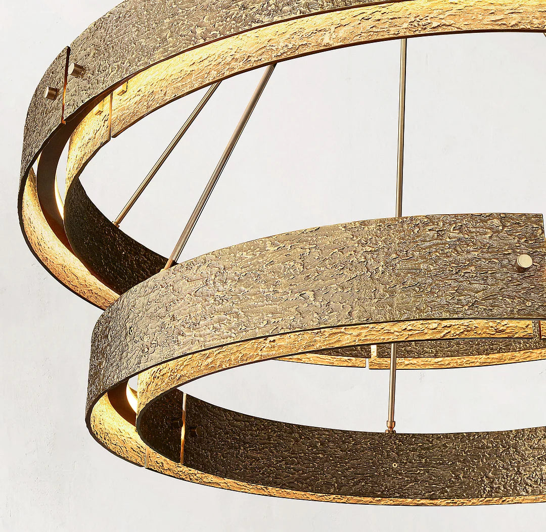Vouvry Two-Tier Round Chandelier D 60"