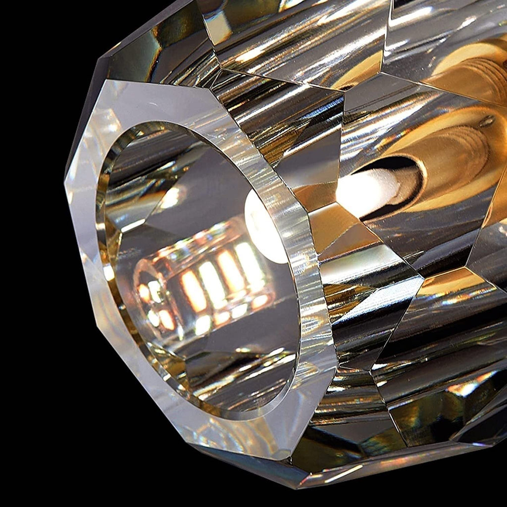 Boule De Smoke Crystal Linear Wall Sconce