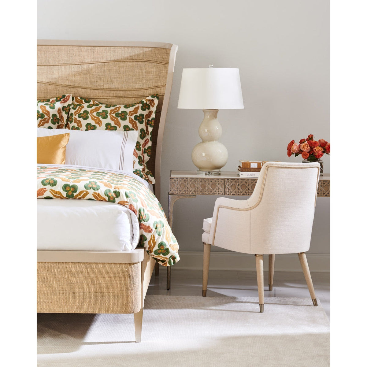 Jonathan Charles Seiche Woven Wing Wave Bed - King (500428-USK-C005-L037)