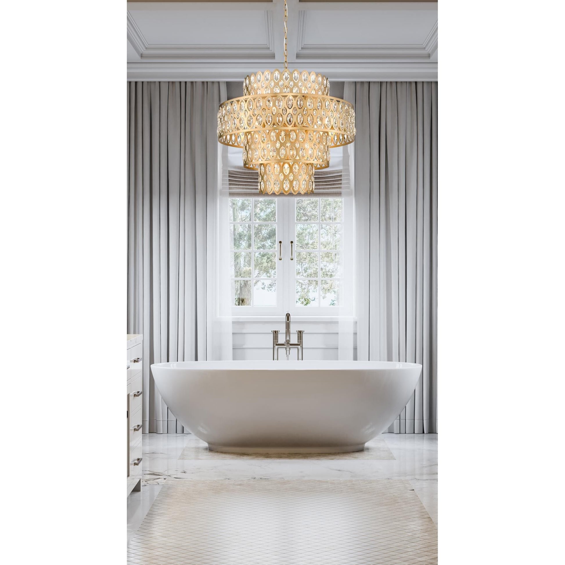 Z Lite Dealey 25 Inch 13 Light Chandelier Cp777274