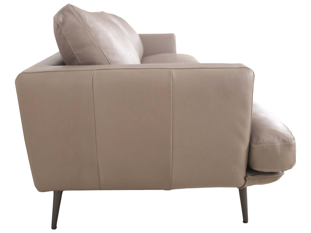 Moderna Grey Leather Sofa