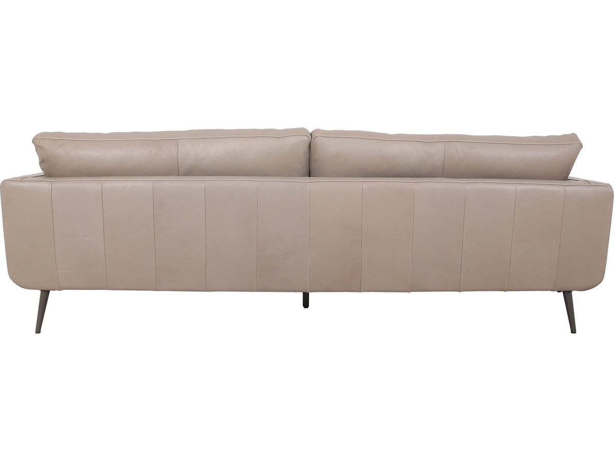 Moderna Grey Leather Sofa
