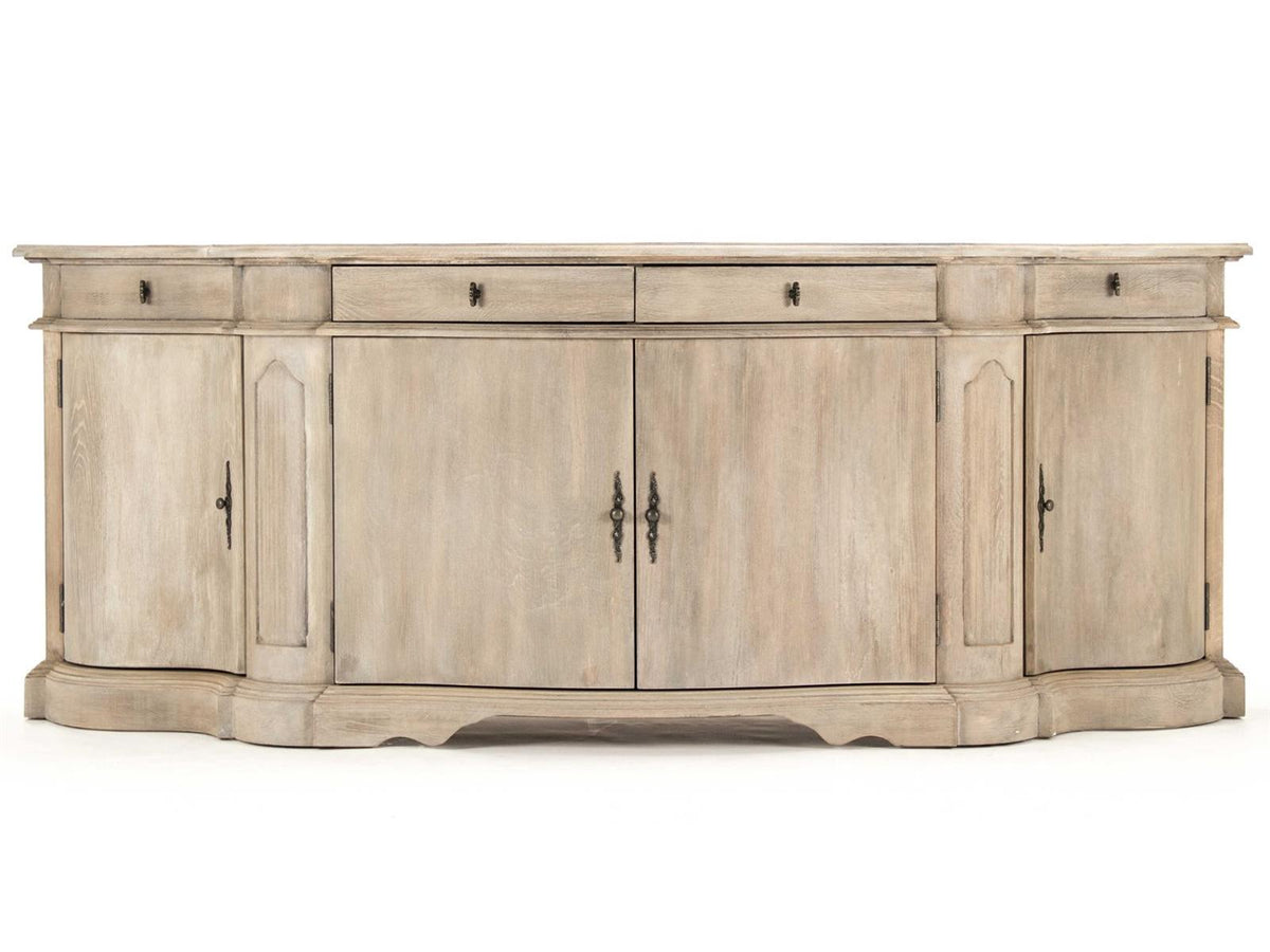 Courbe Buffet Sideboard in Ash Grey Oak Wood