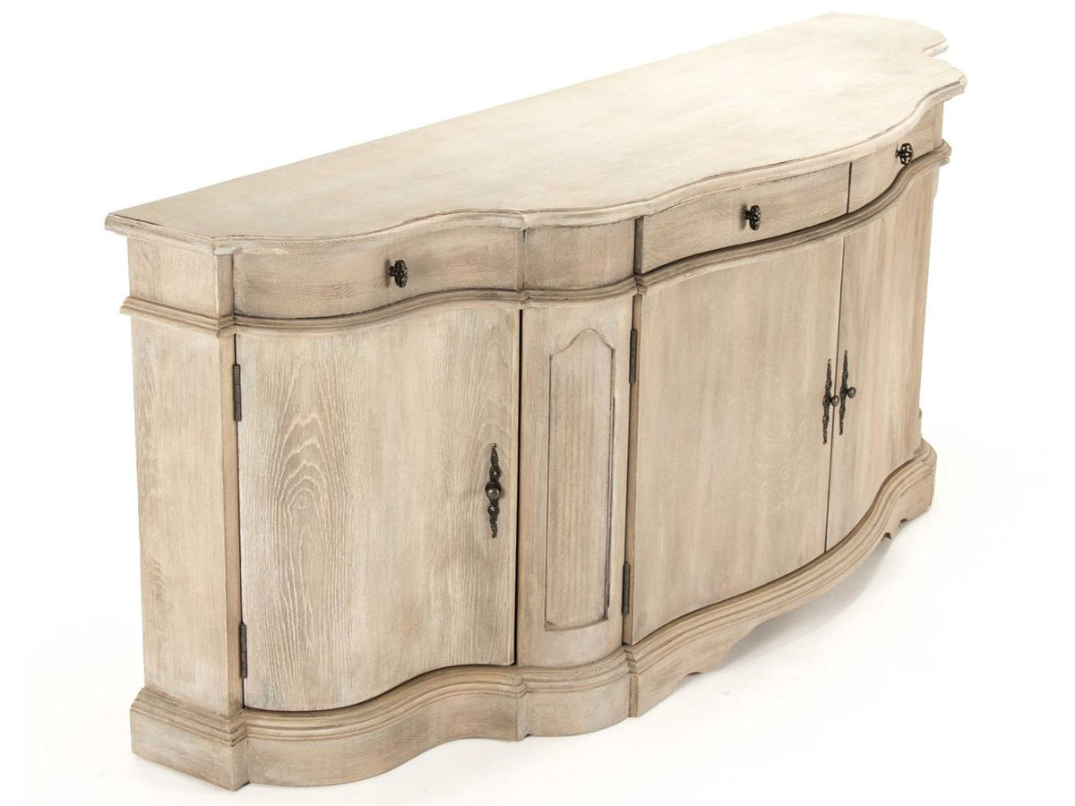 Courbe Buffet Sideboard in Ash Grey Oak Wood