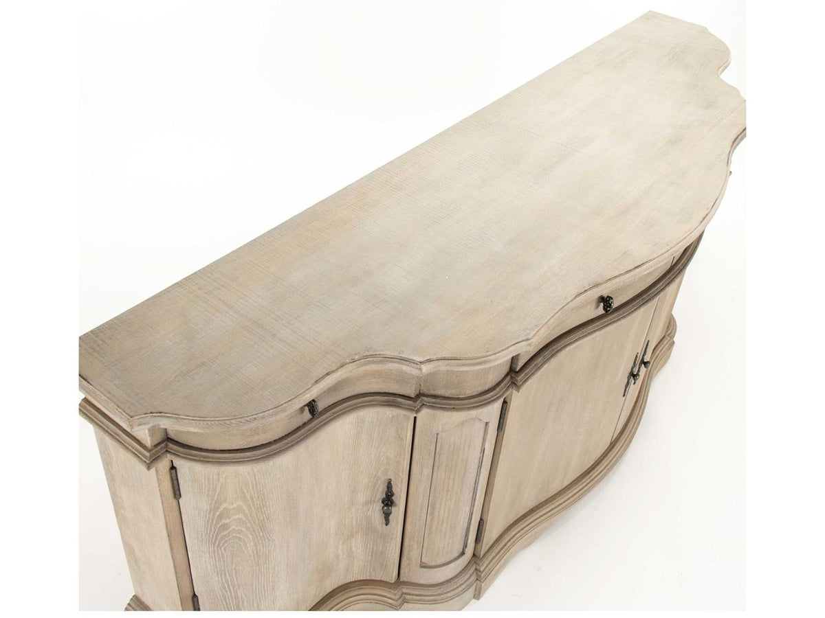 Courbe Buffet Sideboard in Ash Grey Oak Wood