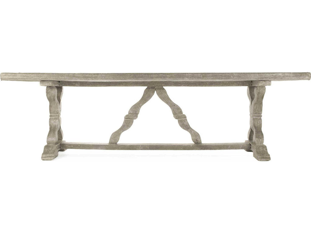 Gracie 71-Inch Rectangular Dining Table in Antique White Fiberglass