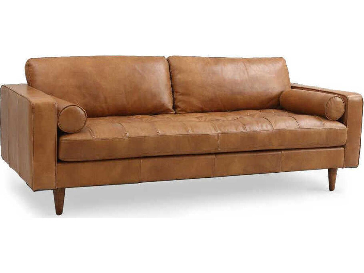 Holly Brown Leather Sofa
