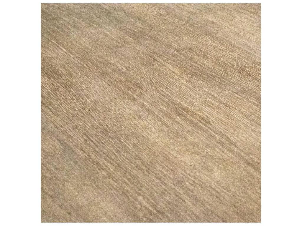Beau Round Coffee Table in Weathered Oak and Acrylic