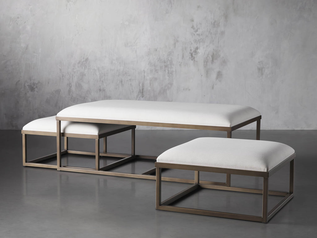Palmer Upholstered Nesting Ottoman