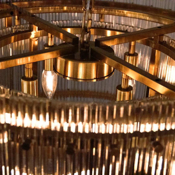 Modern San Marcol Cake Round Luxury Chandelier 37"