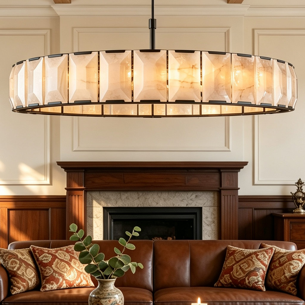 Harlow Calcite Round Chandelier D 60"