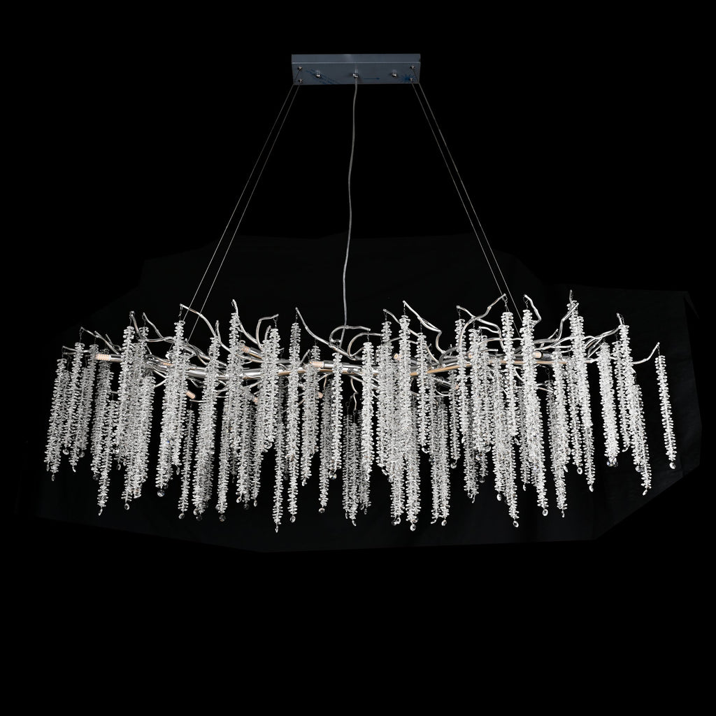 Branching Crystal Chandelier