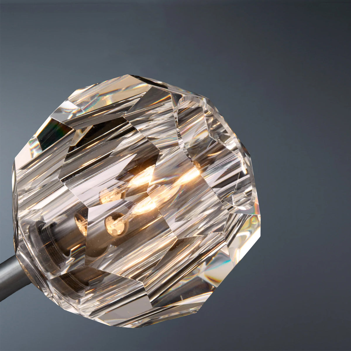 Boule De Crystal Ball Clear Glass Round Chandelier 36"
