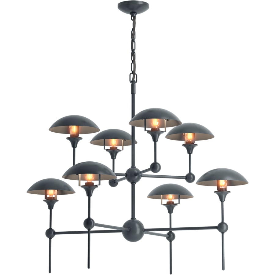 Kohler Lighting Vorleigh 26" Wide 8 Light Adjustable Dome Chandelier