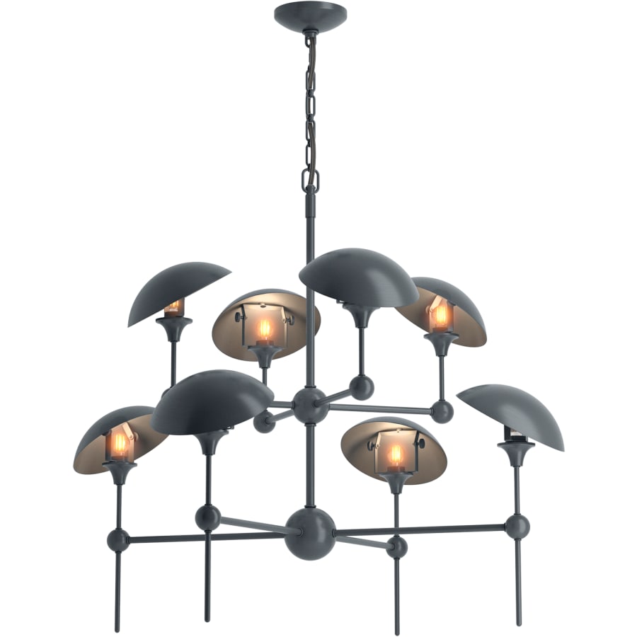 Kohler Lighting Vorleigh 26" Wide 8 Light Adjustable Dome Chandelier