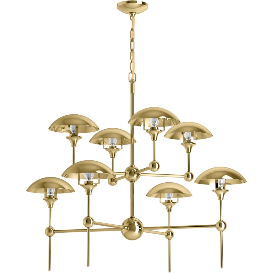 Kohler Lighting Vorleigh 26" Wide 8 Light Adjustable Dome Chandelier