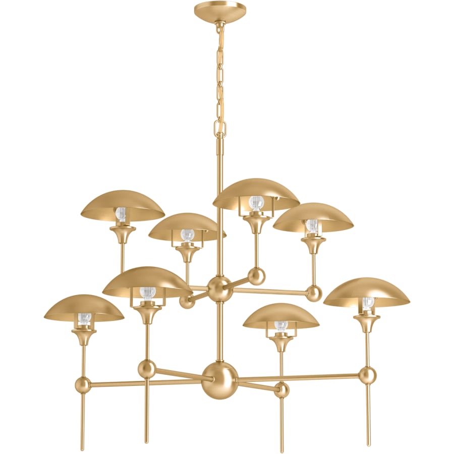 Kohler Lighting Vorleigh 26" Wide 8 Light Adjustable Dome Chandelier