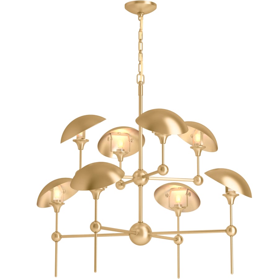 Kohler Lighting Vorleigh 26" Wide 8 Light Adjustable Dome Chandelier