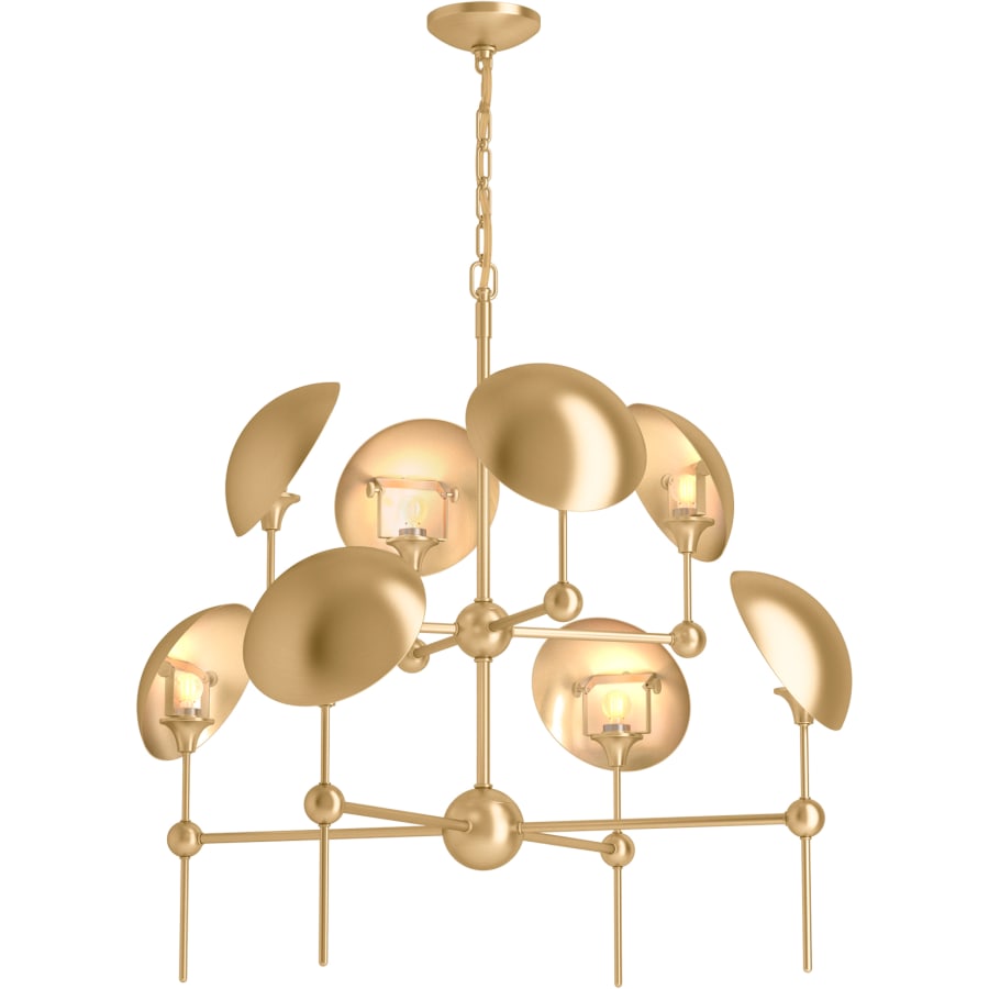 Kohler Lighting Vorleigh 26" Wide 8 Light Adjustable Dome Chandelier