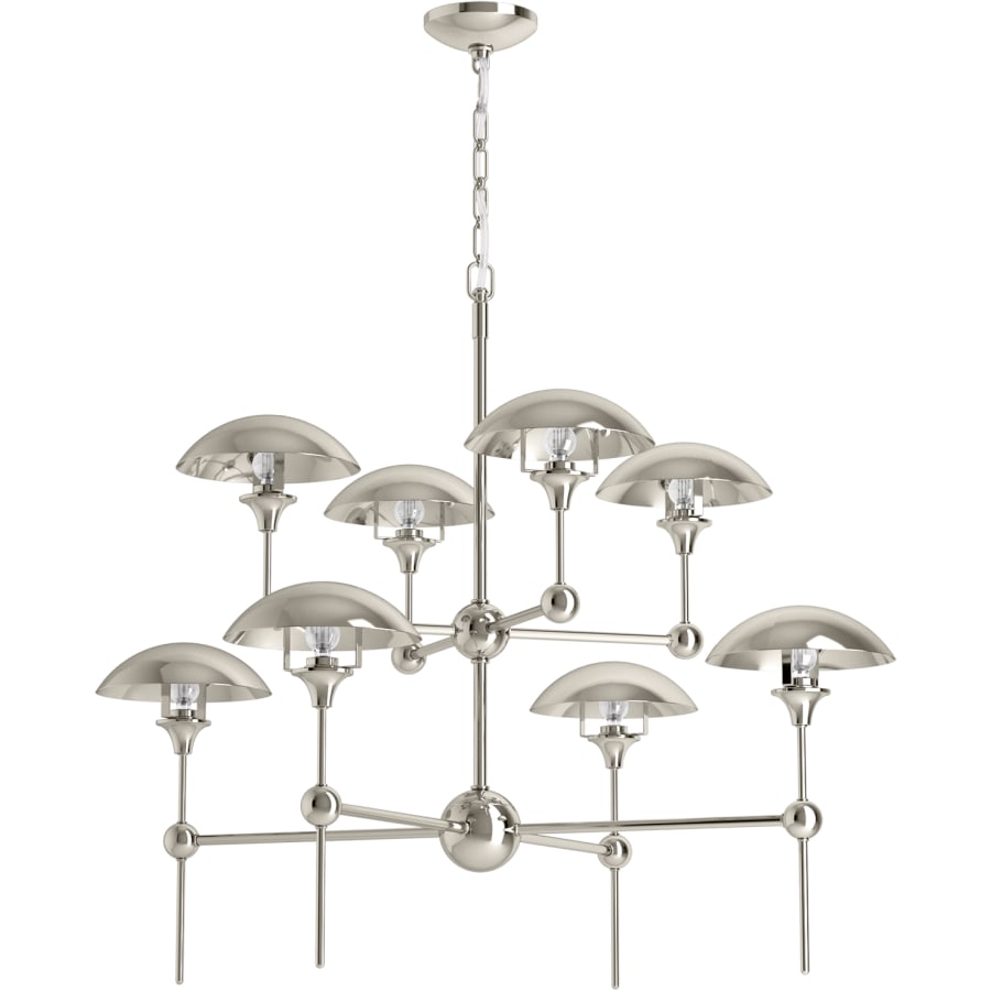 Kohler Lighting Vorleigh 26" Wide 8 Light Adjustable Dome Chandelier