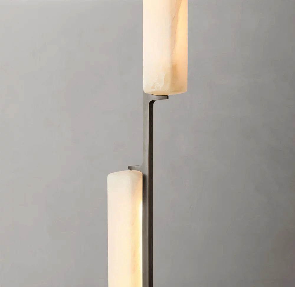 Alabaster Prism Beam LED Chandelier