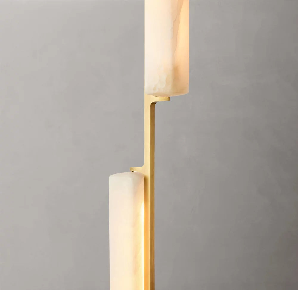 Alabaster Prism Beam LED Chandelier