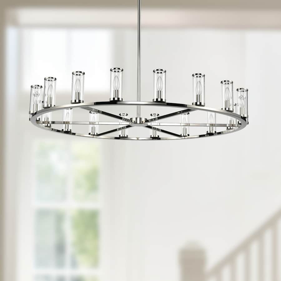Alora Lighting Revolve 18 Light 47" Wide Taper Candle Chandelier