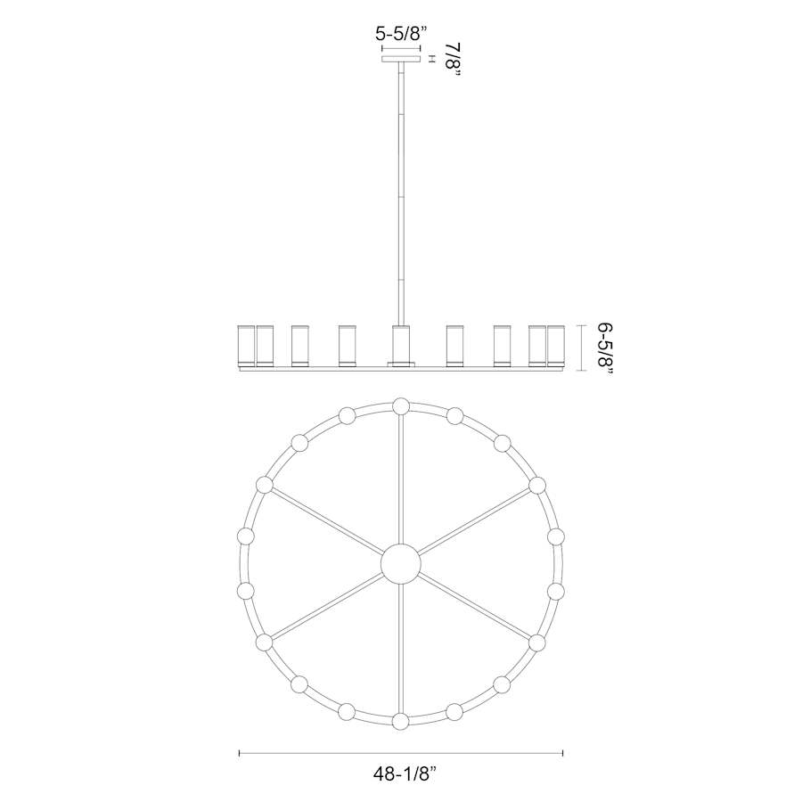 Alora Lighting Revolve 18 Light 47" Wide Taper Candle Chandelier