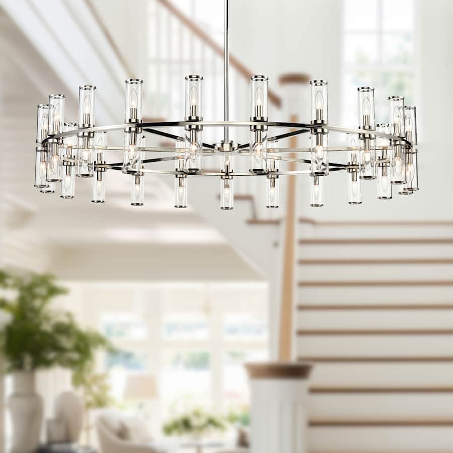 Alora Lighting Revolve 42 Light 60" Wide Taper Candle Chandelier